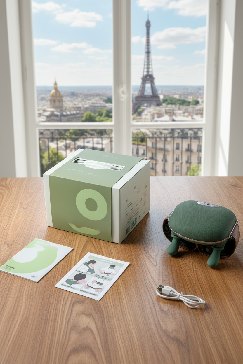 Masseur TheZenNeckPro format portrait vue panoramique Paris